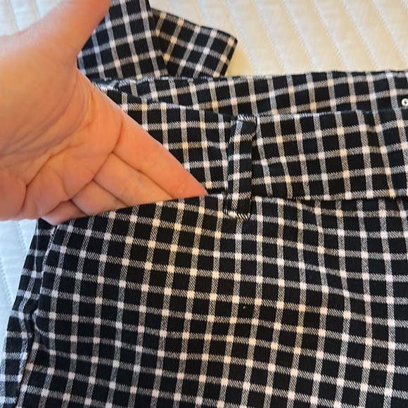 👖 SOLD 👖 Old Navy Woman’s Pixie Ankle Hounds Tooth Size 2 Pant - Picture 3 of 6